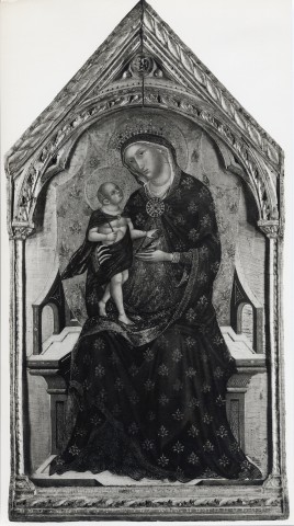 National Gallery, London — Paolo Veneziano - sec. XIV - Madonna con Bambino in trono — insieme, dopo il restauro